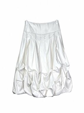 Alberto Makali White Bubble Mini Skirt